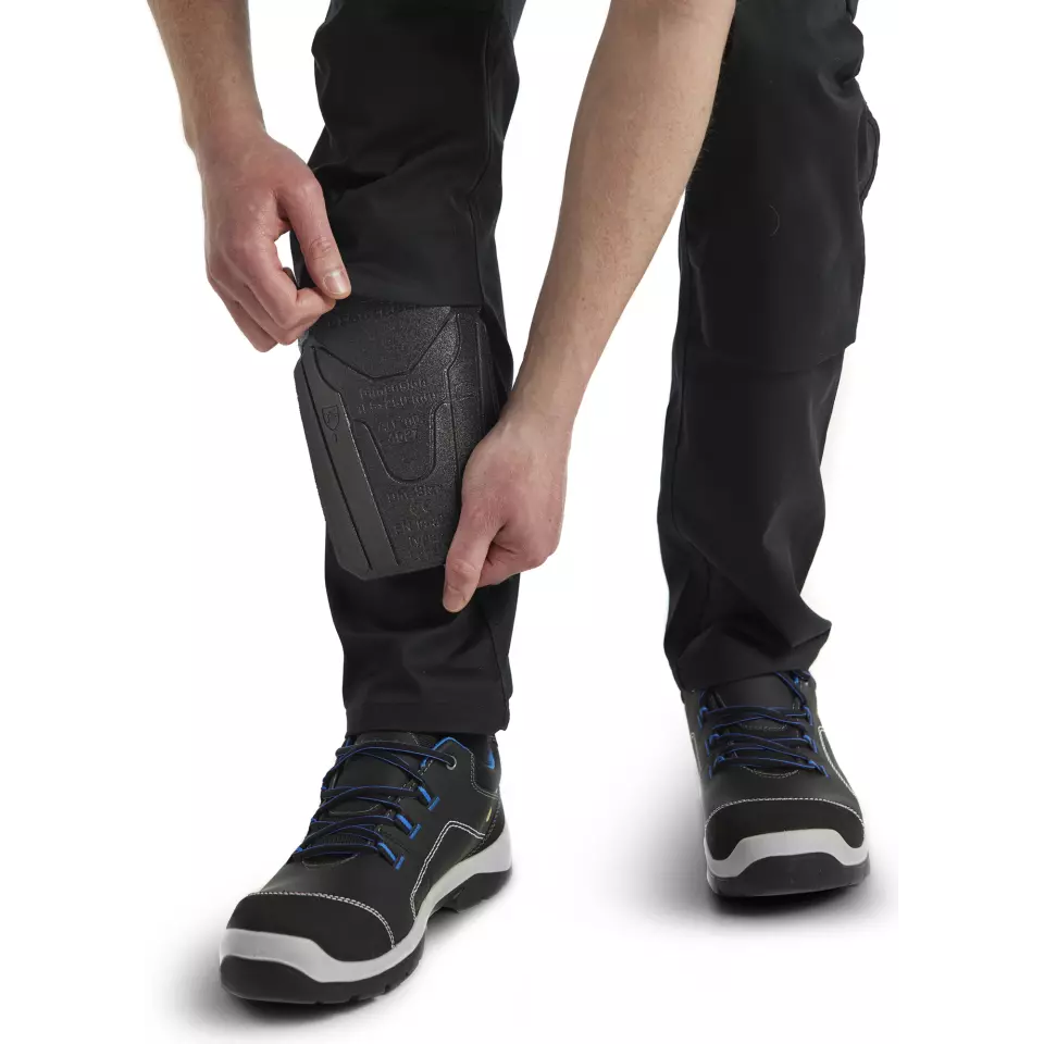 Blaklader 144818328699, Industry Stretch Work Trousers with Knee Pad Pockets, Dark Navy/Black, image 8, gallery thumbnail