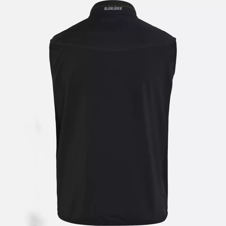 Blaklader 385025169933, Softshell Vest, Black/Yellow, image 2, gallery thumbnail