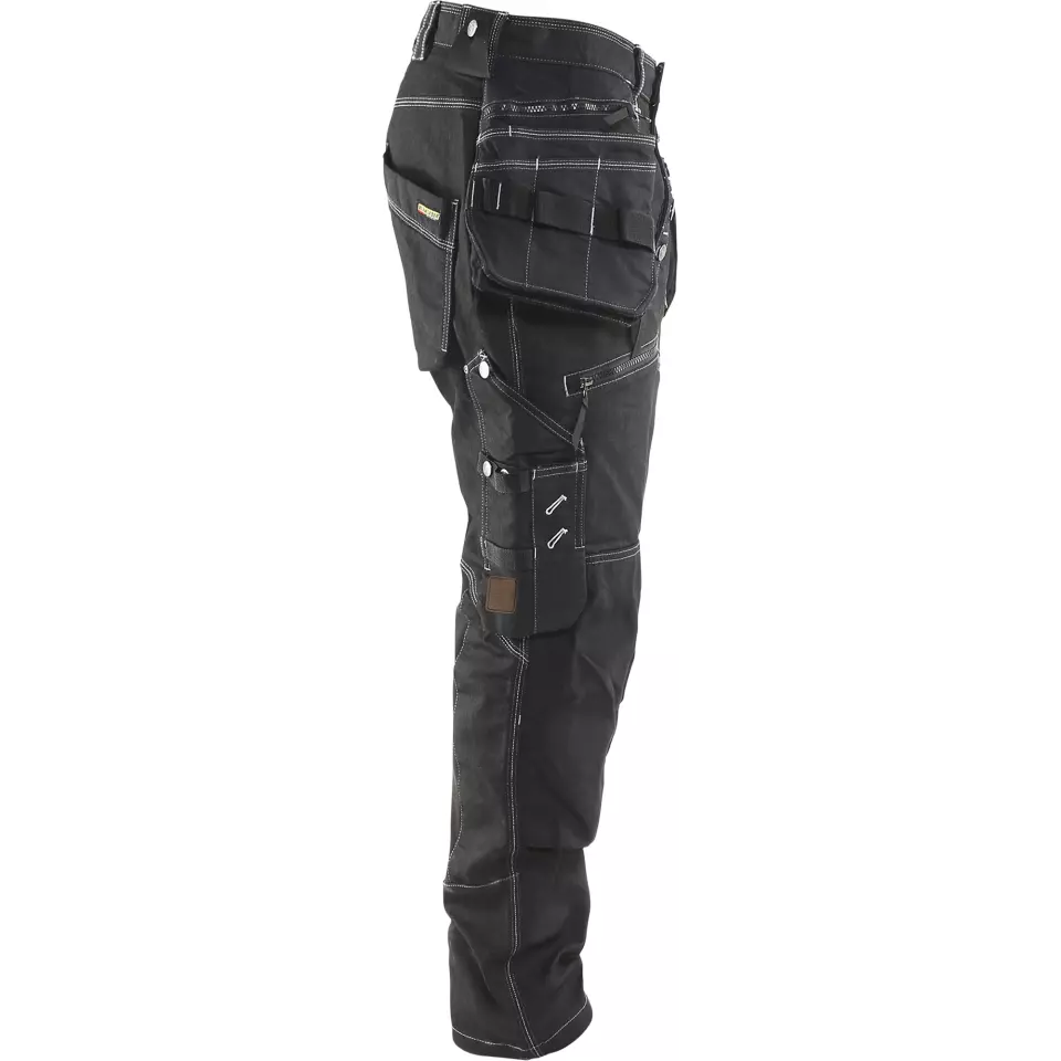 Blåkläder 199911419900, X1900 Stretch Craftsman Work Trousers, Black, image 2, gallery thumbnail