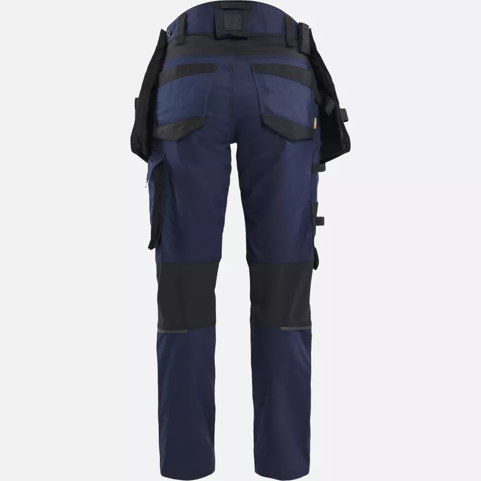 Blaklader 717011498699, STRIKER Ladies' Stretch Craftsman Work Trousers, Dark Navy Blue/Black, image 4, gallery thumbnail