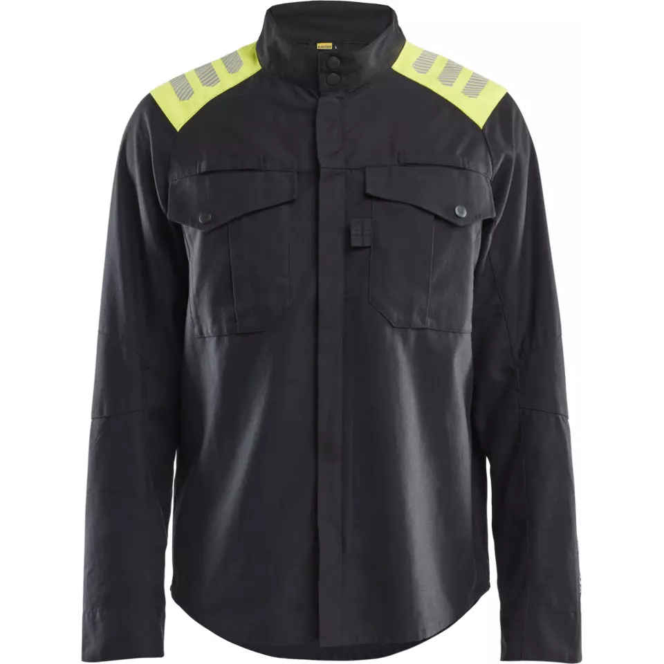 Blåkläder 440915129933, Overshirt, Black/Yellow, image 1, gallery thumbnail
