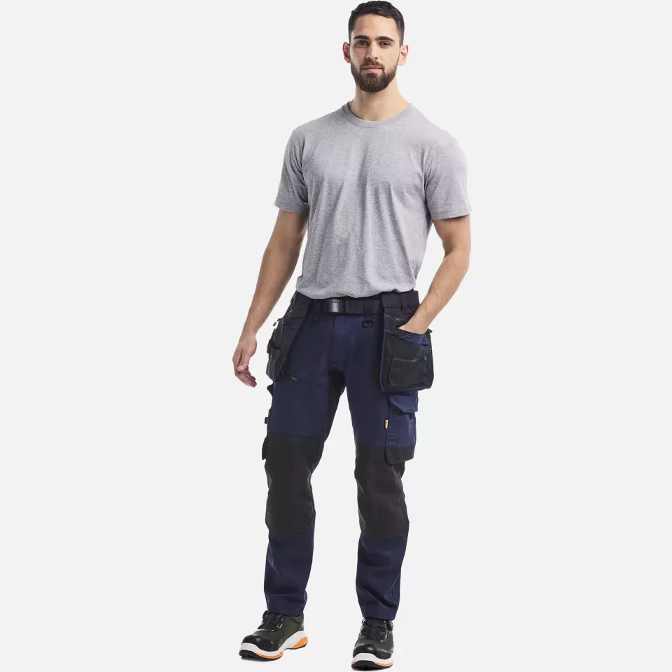 Blaklader 197011498699, STRIKER Stretch Craftsman Work Trousers, Dark Navy/Black, image 5, gallery thumbnail