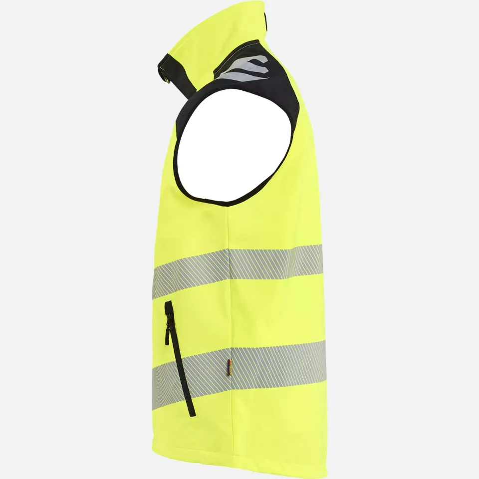 Blaklader 309125133399, High Vis Softshell Vest, High Vis Yellow/Black, image 2, gallery thumbnail