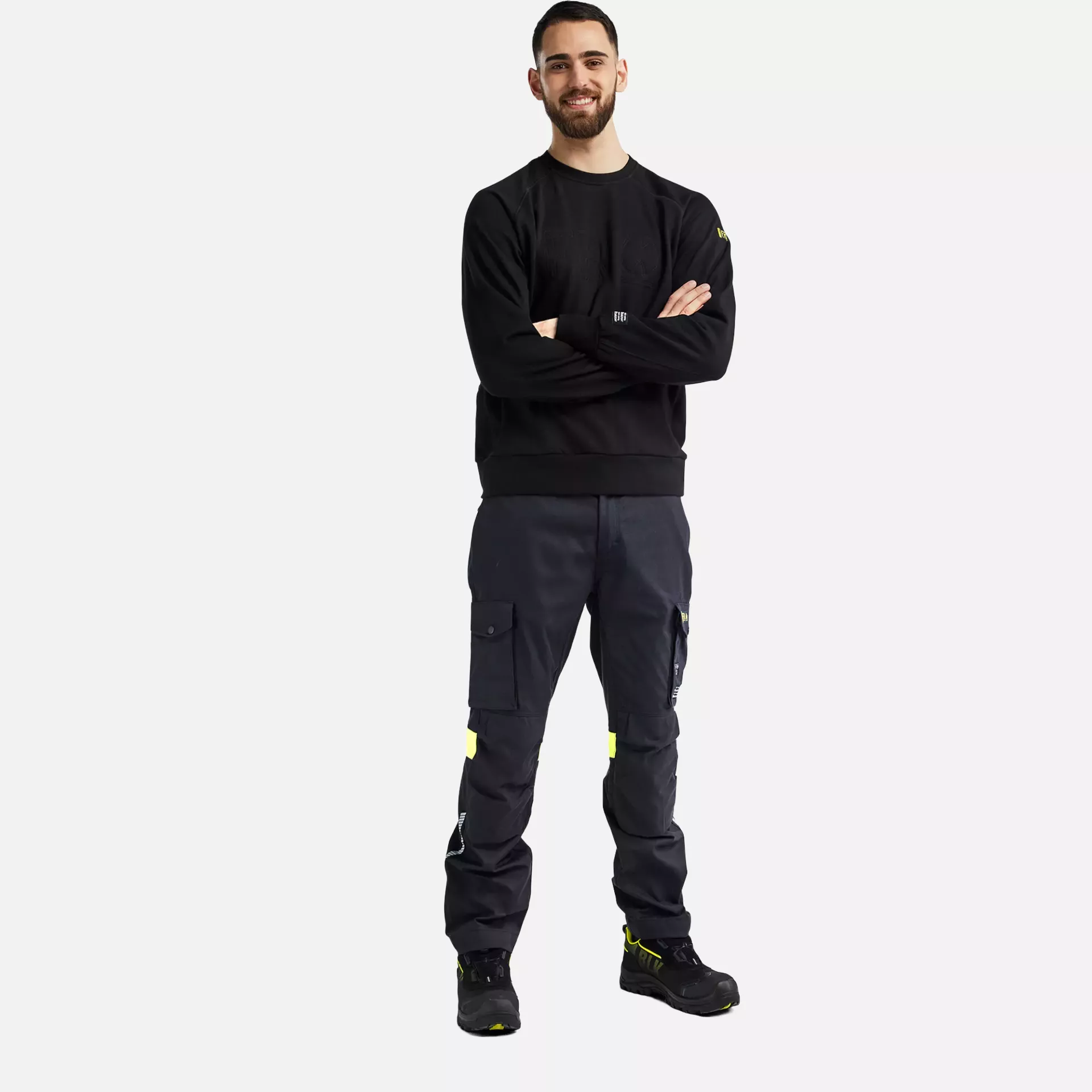 Blaklader 347717629900, Flame Resistant Sweatshirt, Black, image 5