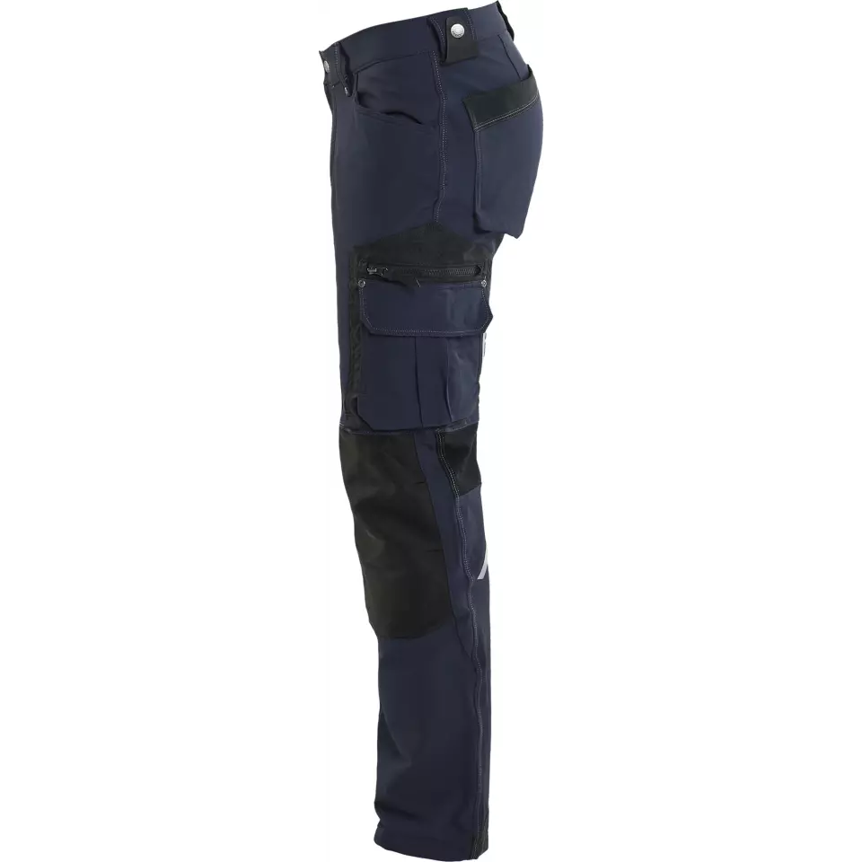 Blåkläder 198916448699, X1900 4-Way Stretch Craftsman Work Trousers, Dark Navy/Black, image 3, gallery thumbnail