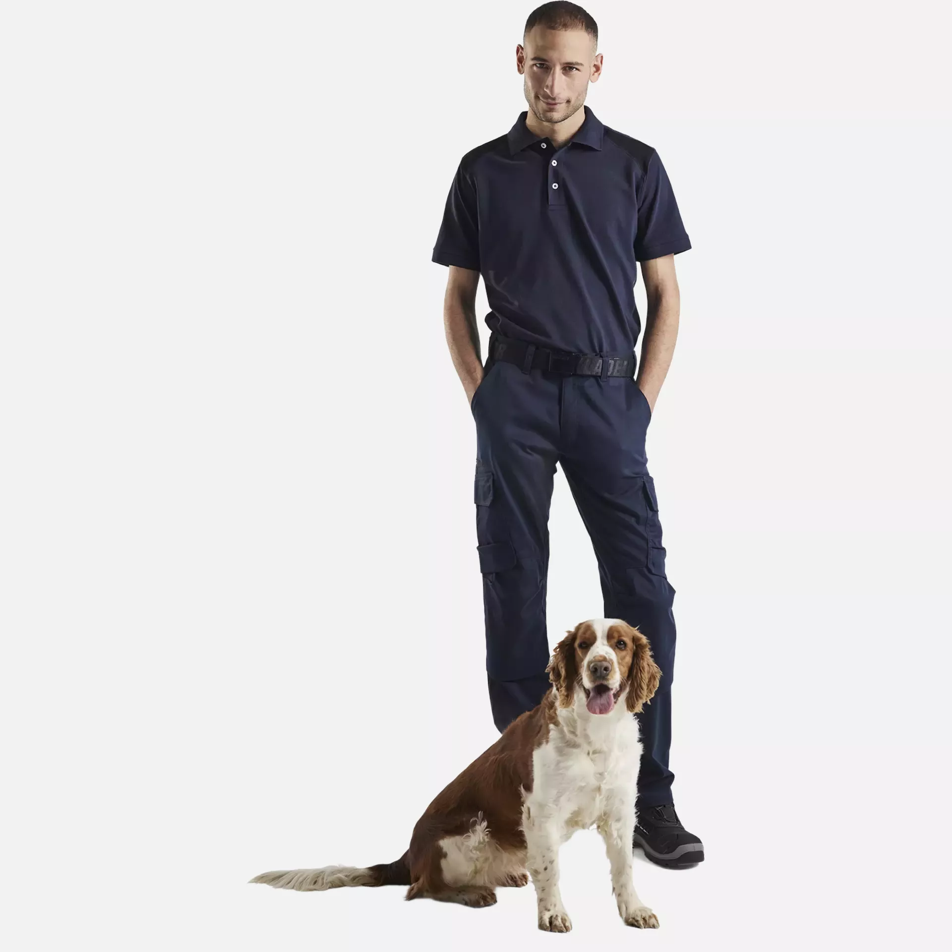 Blaklader 144818328699, Industry Stretch Work Trousers with Knee Pad Pockets, Dark Navy/Black, image 5