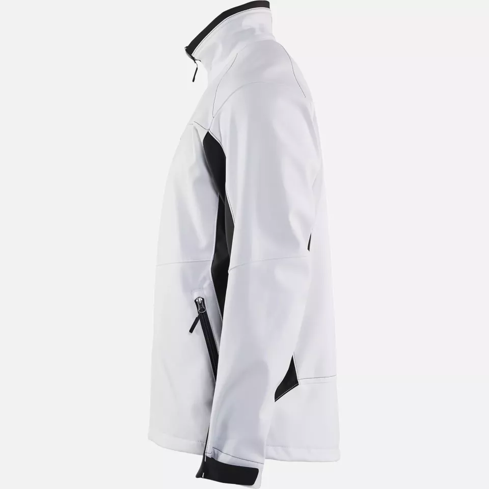 Blaklader 495025161098, Softshell Jacket, White/Dark Grey, image 3, gallery thumbnail