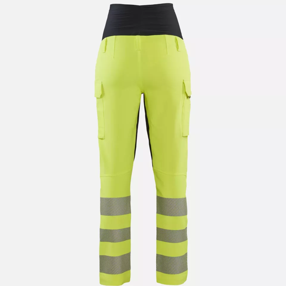 Blaklader 710016423399, High Vis 4-Way Stretch Maternity Trousers, Yellow/Black, image 4, gallery thumbnail