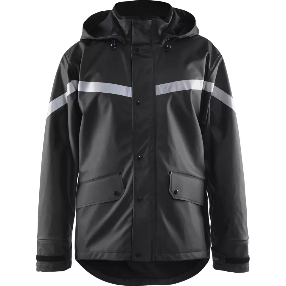 Blåkläder 430520039900, Rain Jacket, Black, image 1, gallery thumbnail