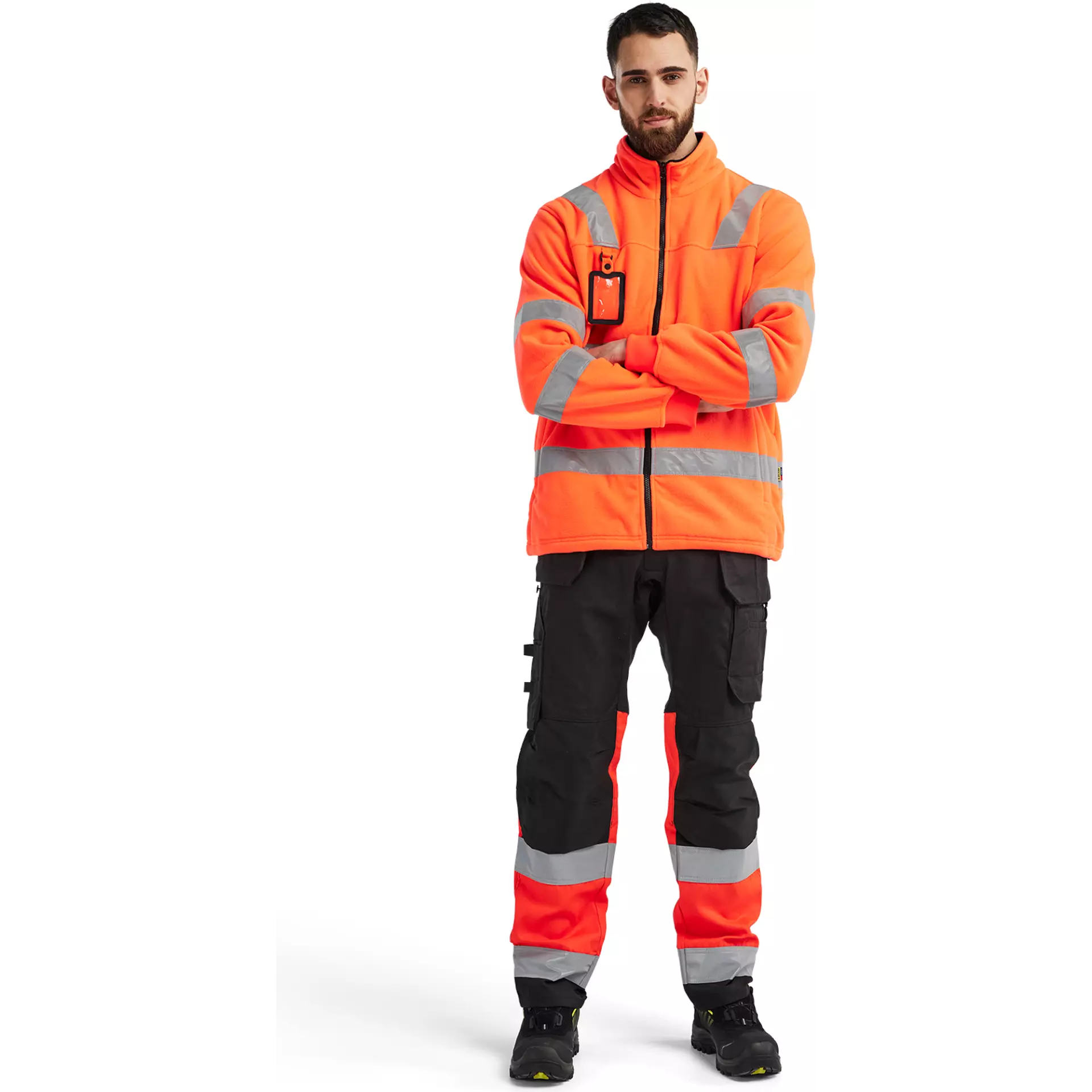 Blåkläder 483325605500, High Vis Fleece Jacket, Red, image 5