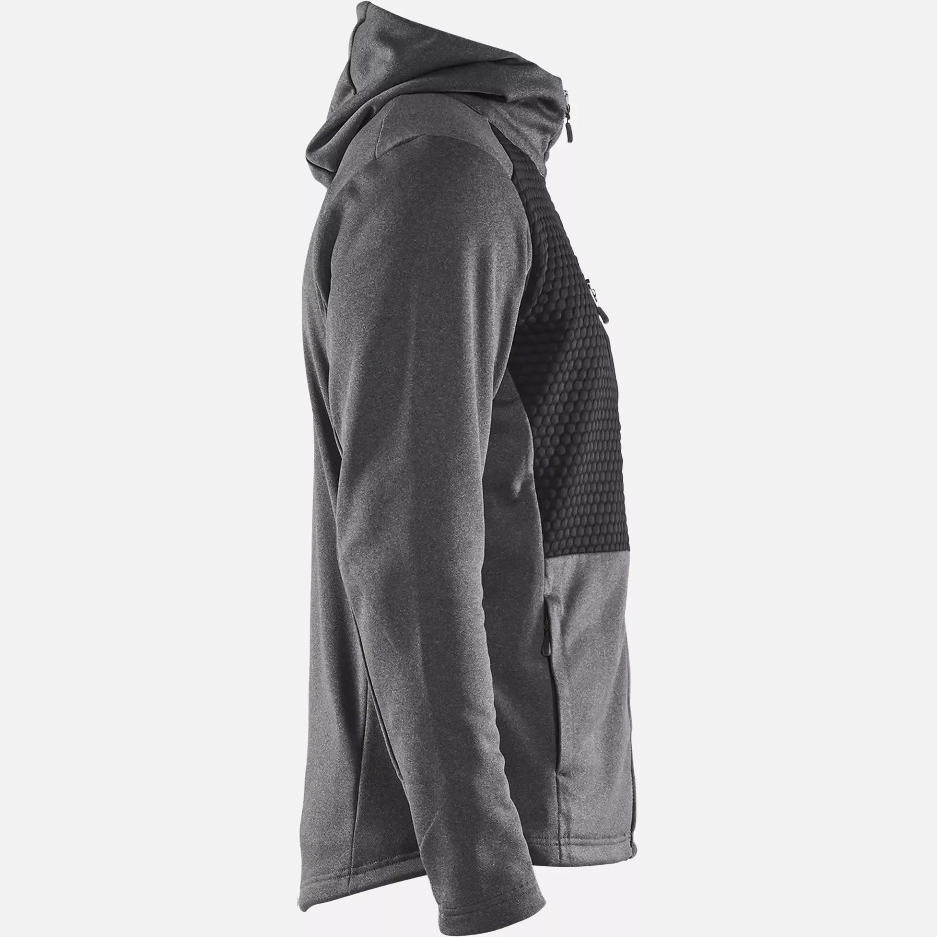 Blaklader 354025339991, Hooded Sweatshirt with Zip, Black Melange, image 2