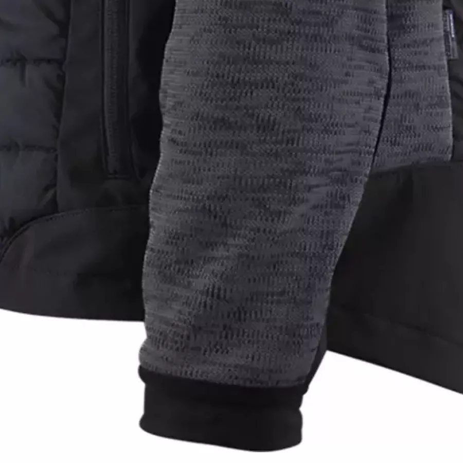 **Elastische Bündchen** lassen keine kalte Luft eindringen und halten die Ärmel bequem an Ort und Stelle.