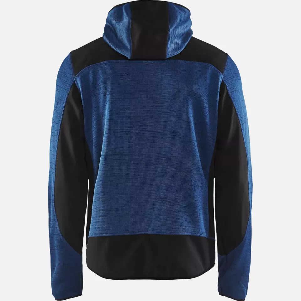 Blaklader 493021178889, Softshell Knitted Jacket, Navy/Navy, image 4, gallery thumbnail