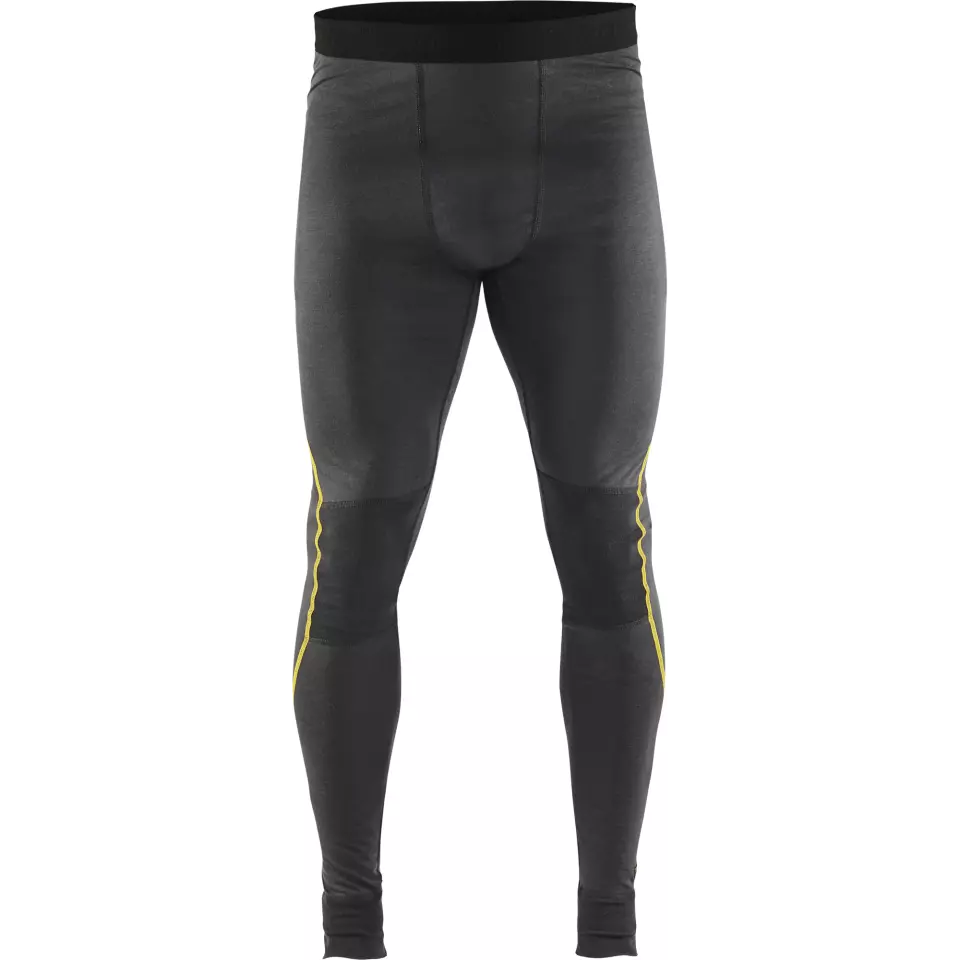 Blaklader 184417349835, XLIGHT Merinowolle Unterhose, Dunkelgrau/Gelb, image 1, gallery thumbnail