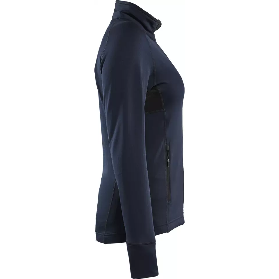 Blåkläder 474525398600, STRIKER Women's Fleece Jacket, Dark Navy Blue, image 2, gallery thumbnail