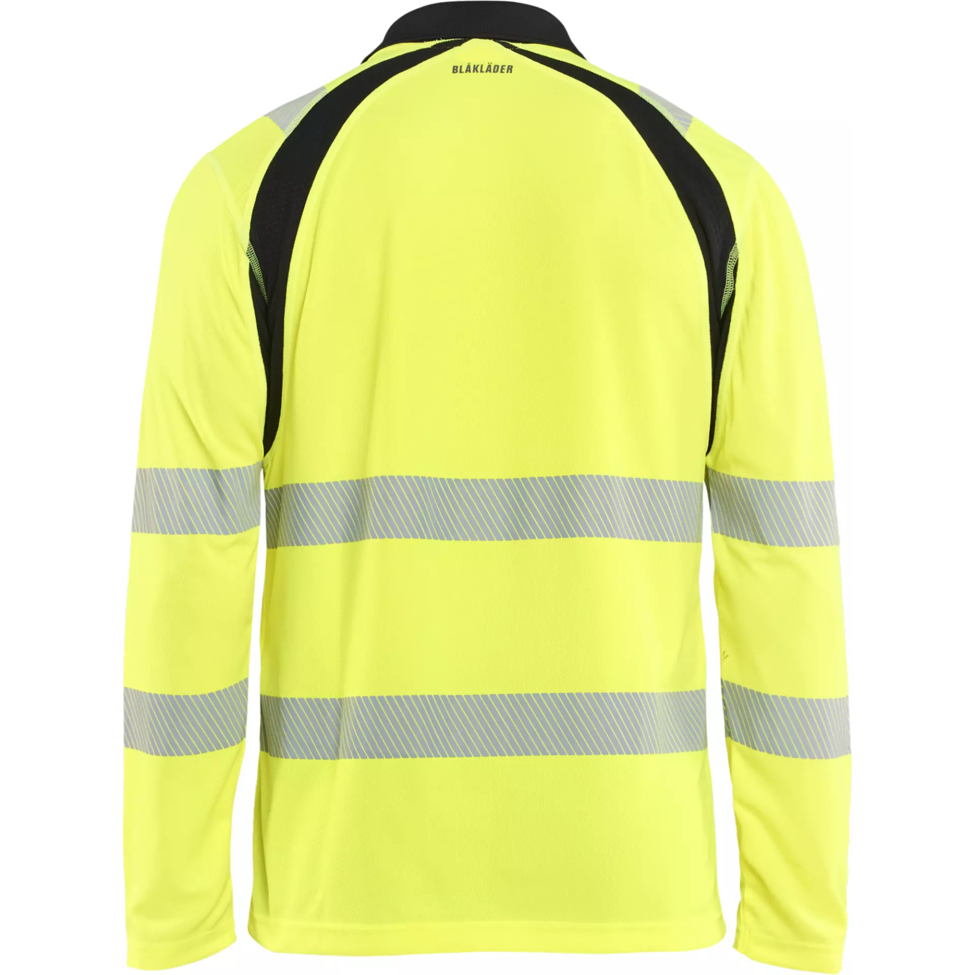 Blaklader 359810133399, High Vis UV Protection Long Sleeve Polo Shirt, Yellow/Black, image 4