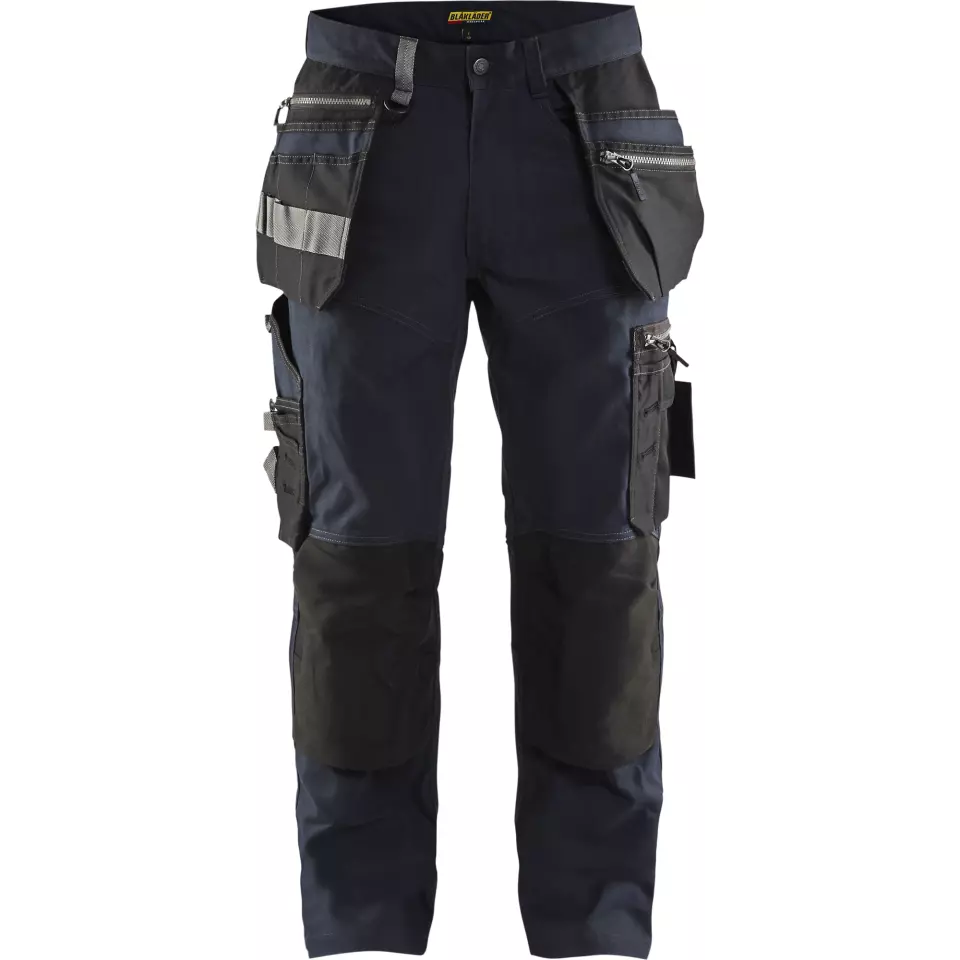 Blåkläder 159013438699, Stretch Craftsman Work Pants, Dark Navy/Black, image 1, gallery thumbnail