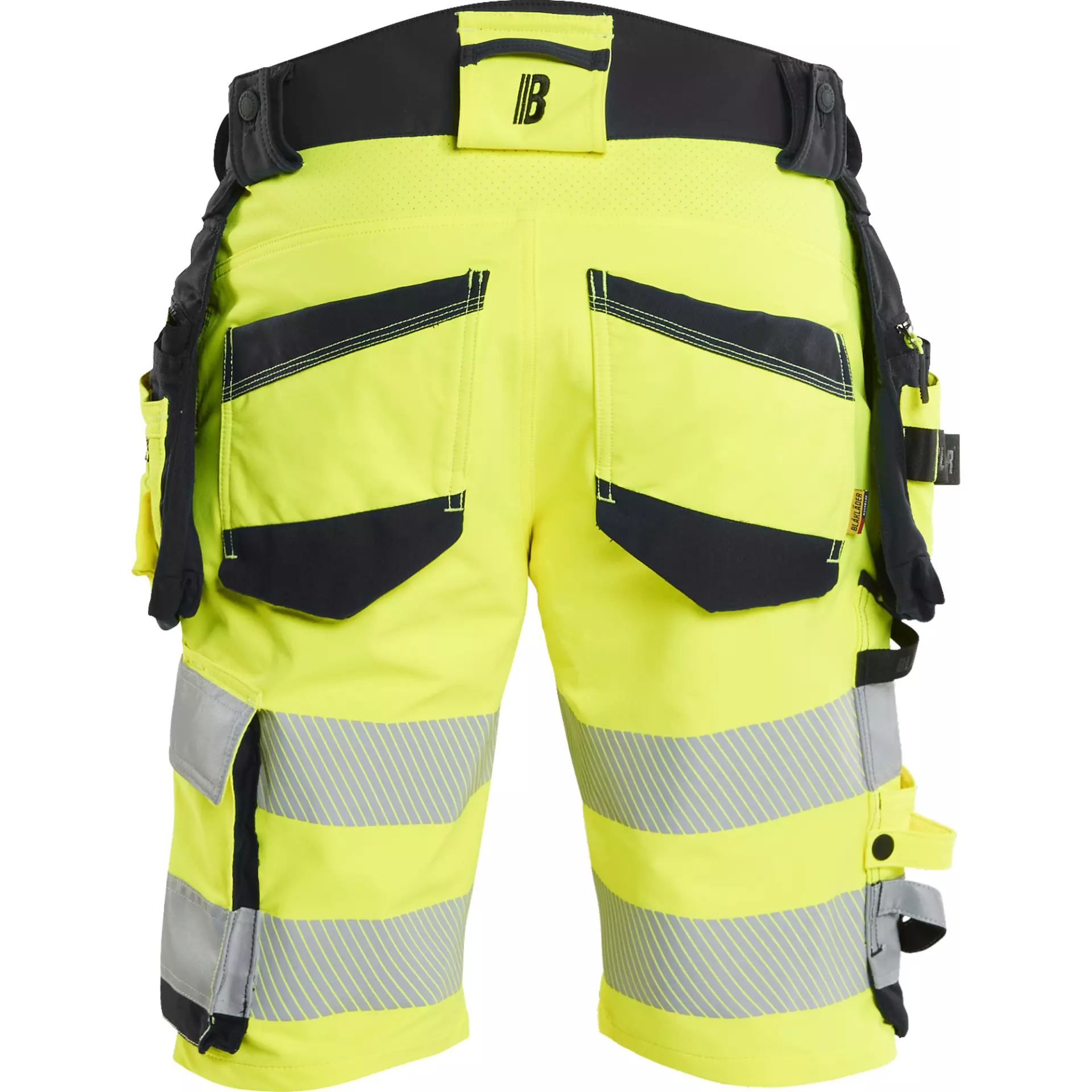 Blaklader 112016483399, High Vis 4-Way Stretch Shorts, Yellow/Black, image 4