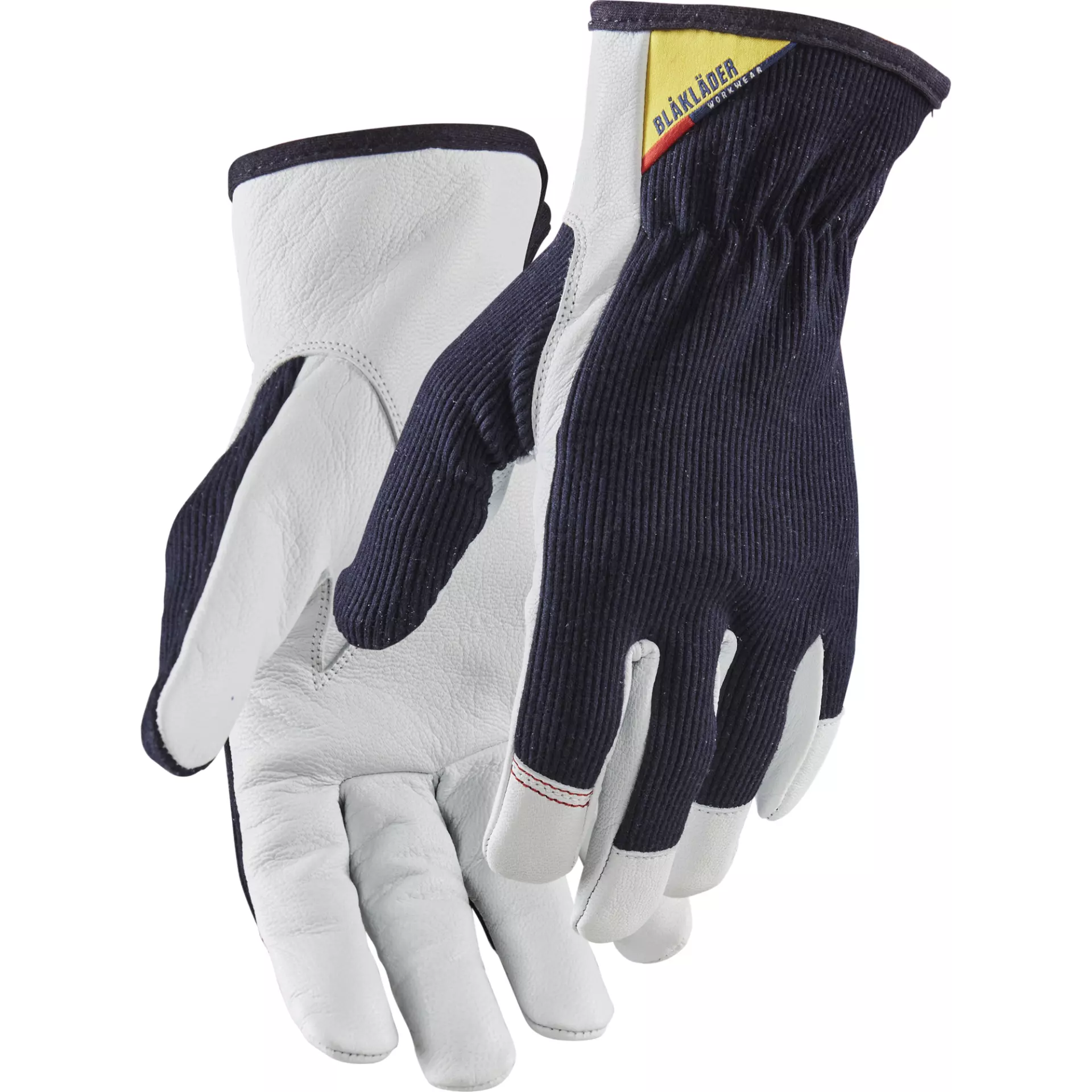 Blåkläder 280114588610, Leather Work Glove, Dark Navy/White, image 1