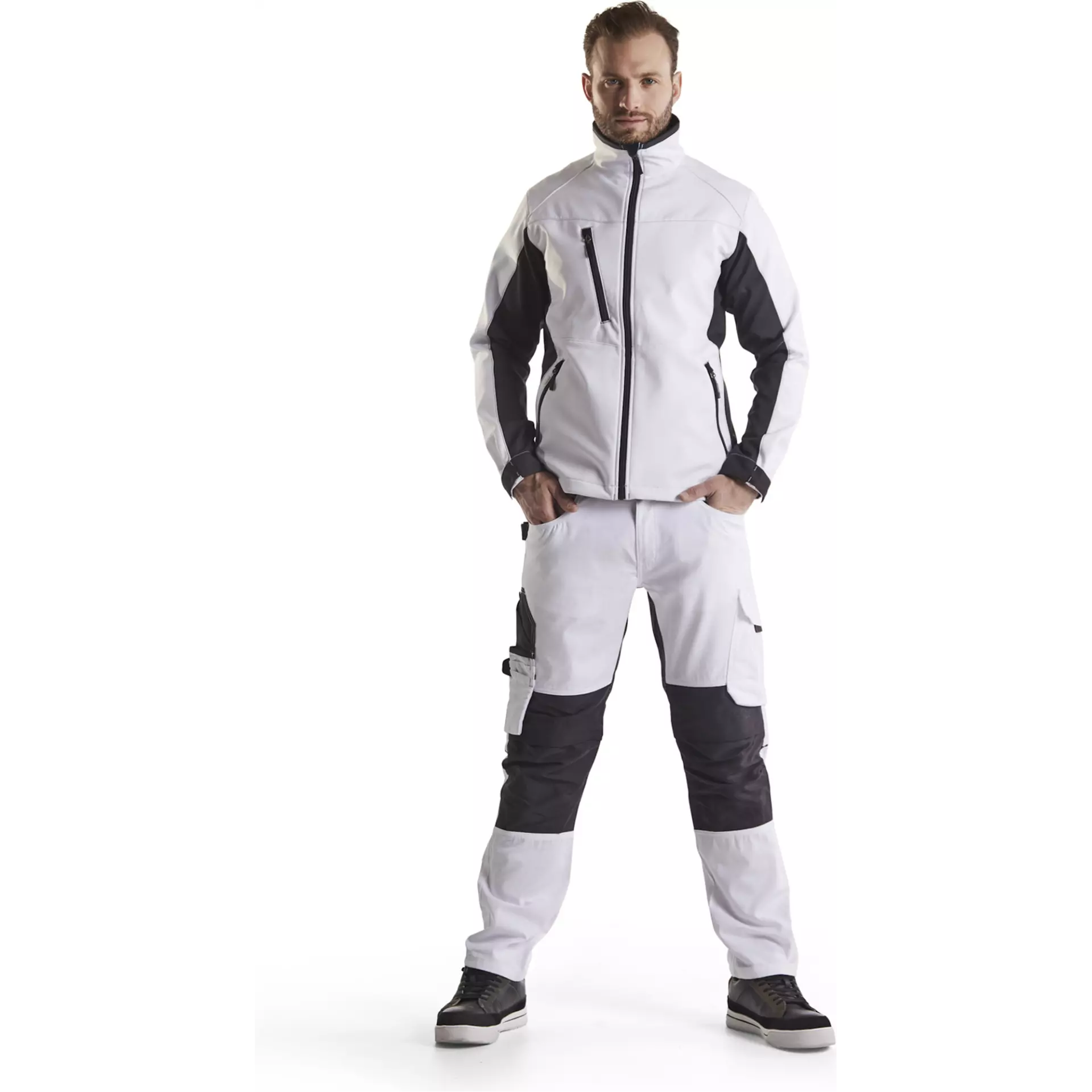 Blaklader 495025161098, Softshell Jacke, Weiß/Dunkelgrau, image 5