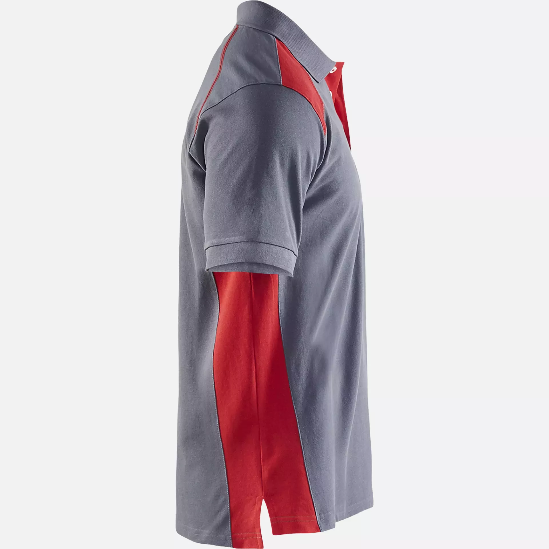 Blaklader 332410509456, Polo Shirt, Grey/Red, image 2