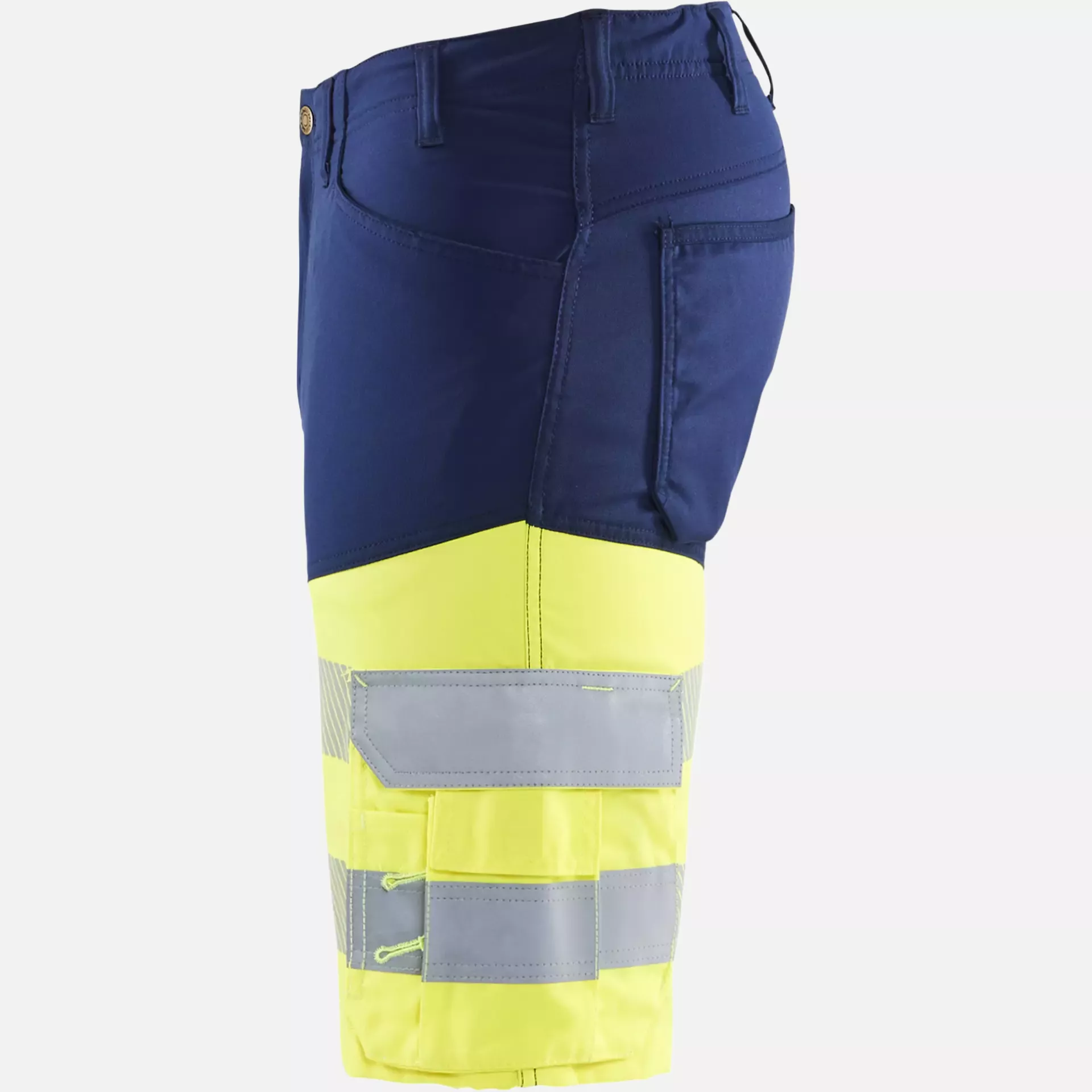 Blaklader 154118118933, High Vis Stretch Shorts, Navy Blue/ Yellow, image 3