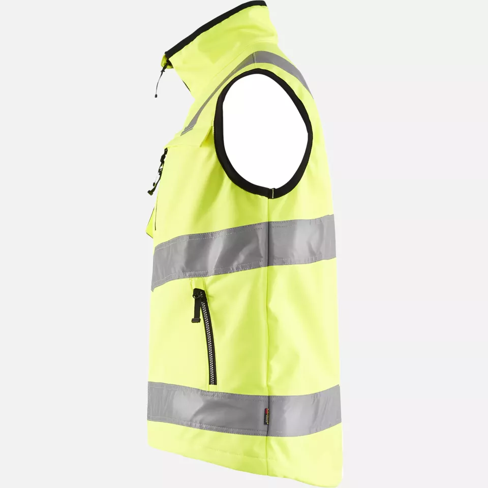 Blaklader 304925173300, High Vis Softshell Vest, Yellow, image 3, gallery thumbnail