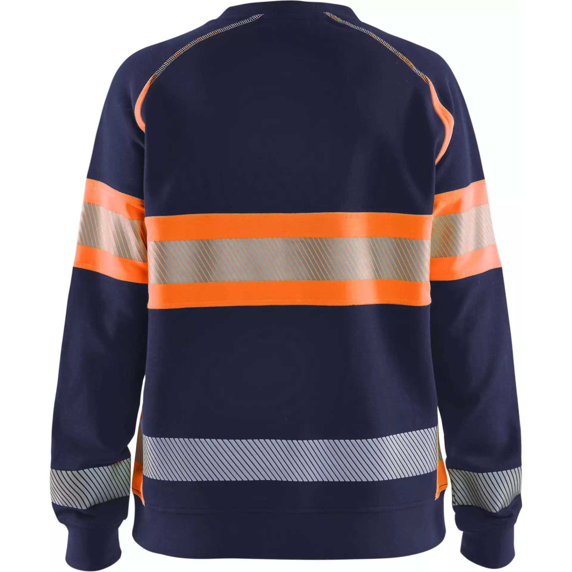Blåkläder 340911588953, High Vis Women's Sweatshirt, Navy Blue/Orange, image 4