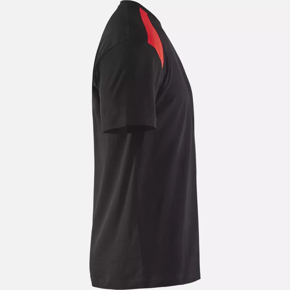 Blaklader 337910429956, T-Shirt, Schwarz/Rot, image 2, gallery thumbnail