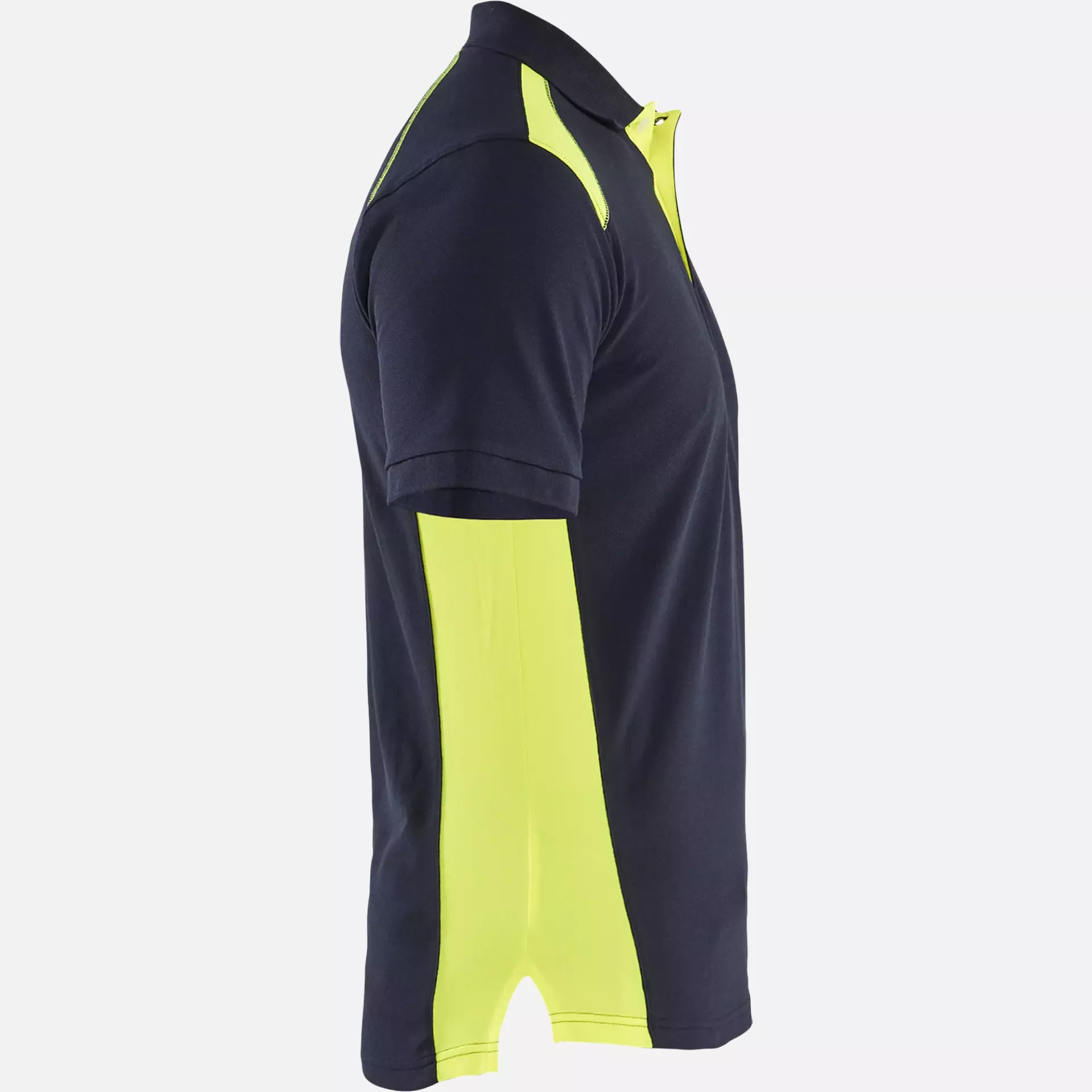 Blaklader 332410508633, Polo Shirt, Dark Navy/Yellow, image 2