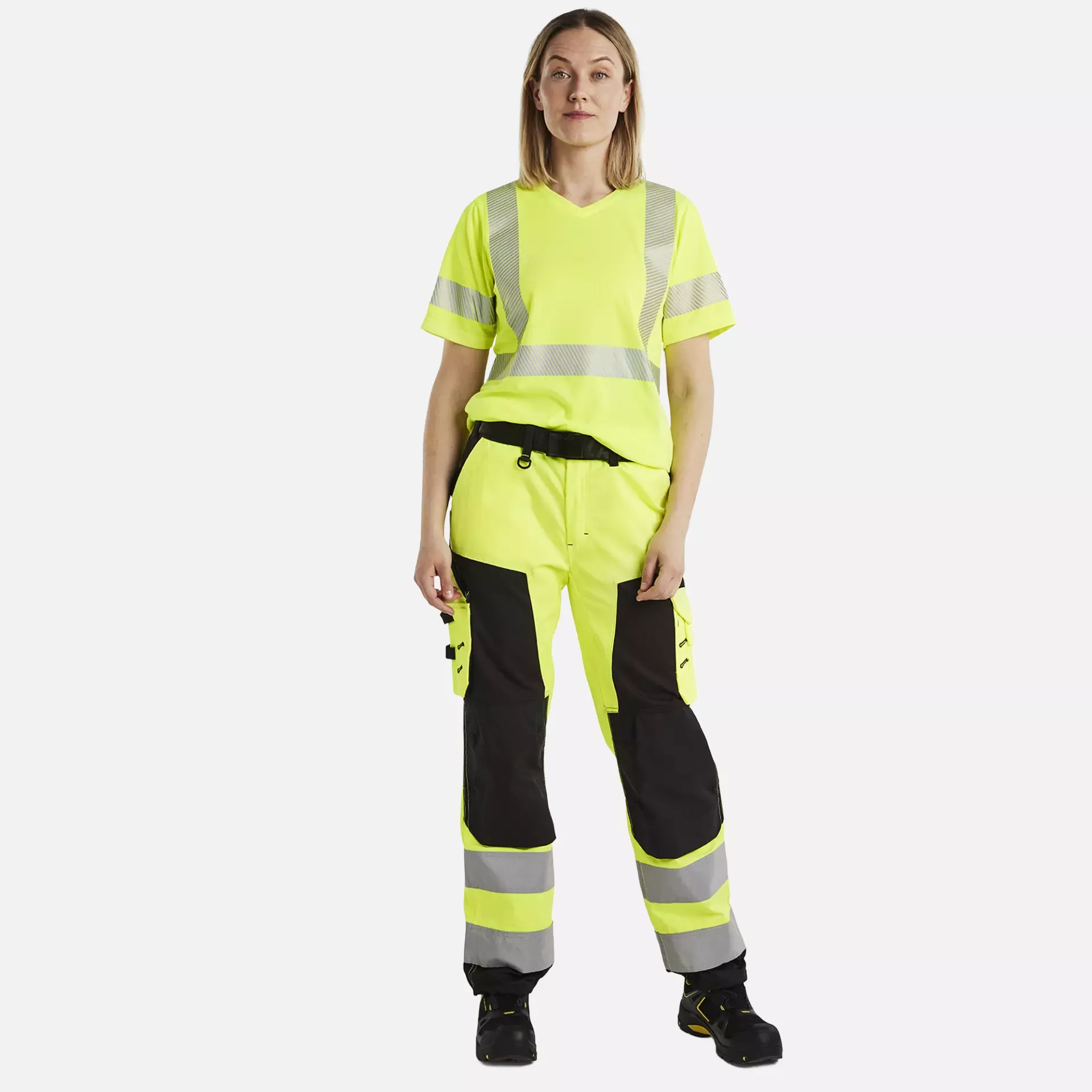 Blaklader 715518113399, High Vis Women's Work Trousers, Yellow/Black, image 5