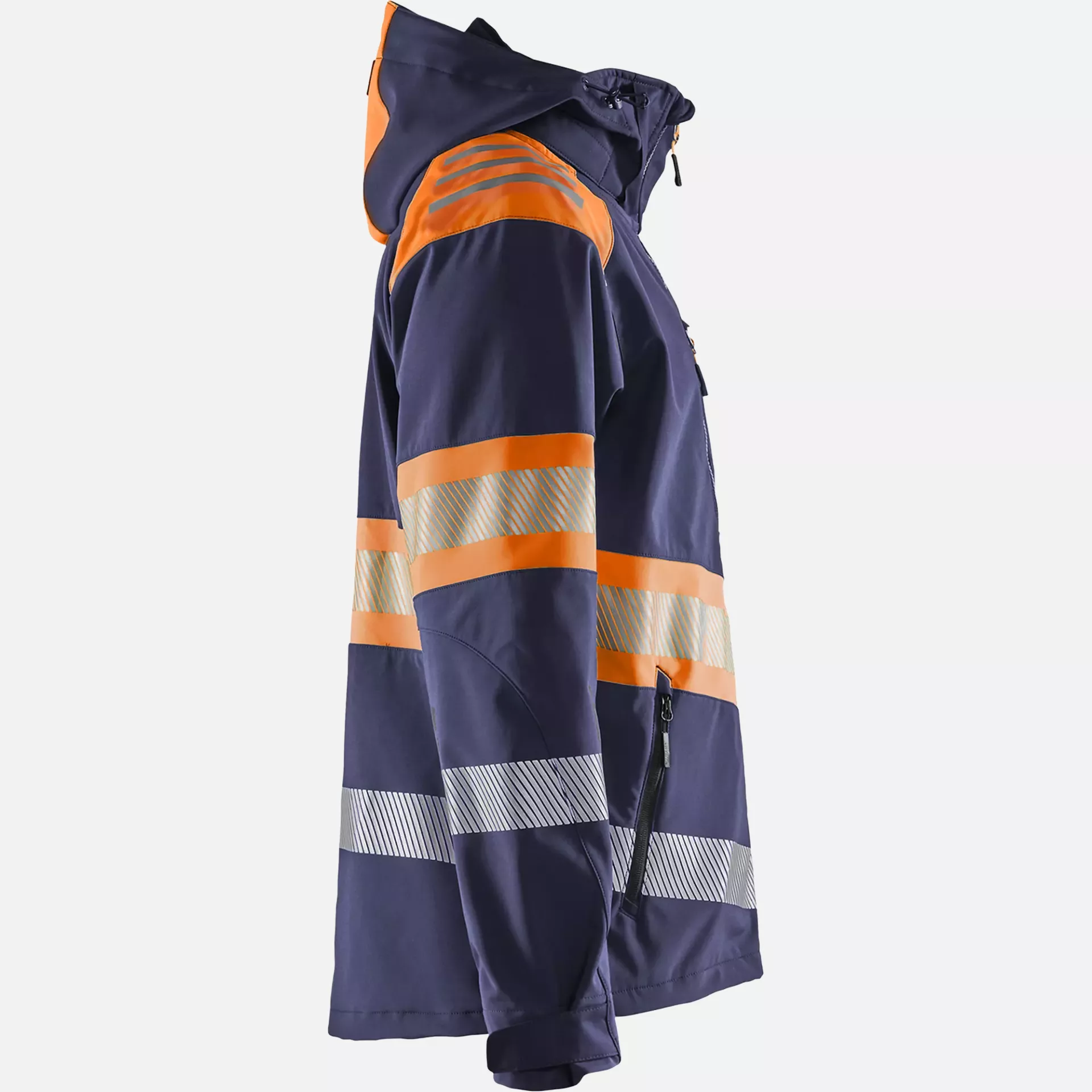 Blaklader 449425138953, High Vis Softshell Jacket, Navy/Orange, image 2