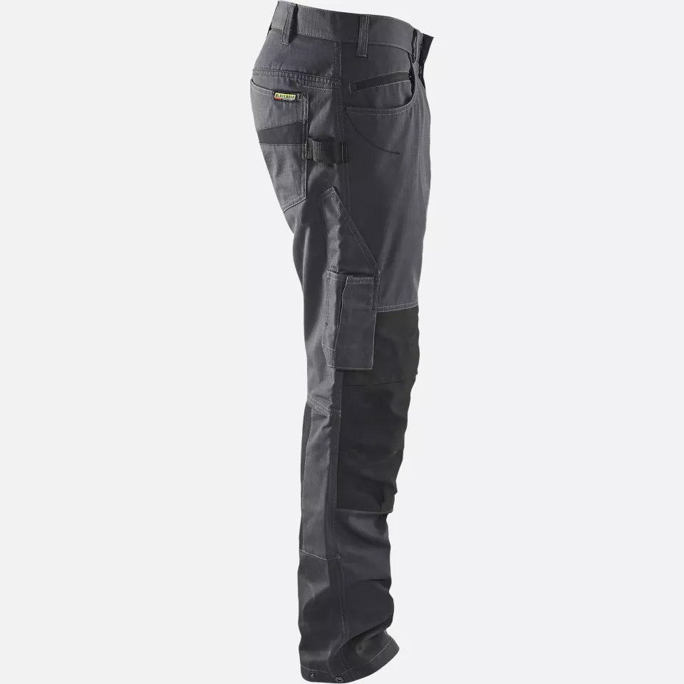 Blaklader 149513309699, Stretch Work Trousers, Mid Grey/Black, image 2, gallery thumbnail