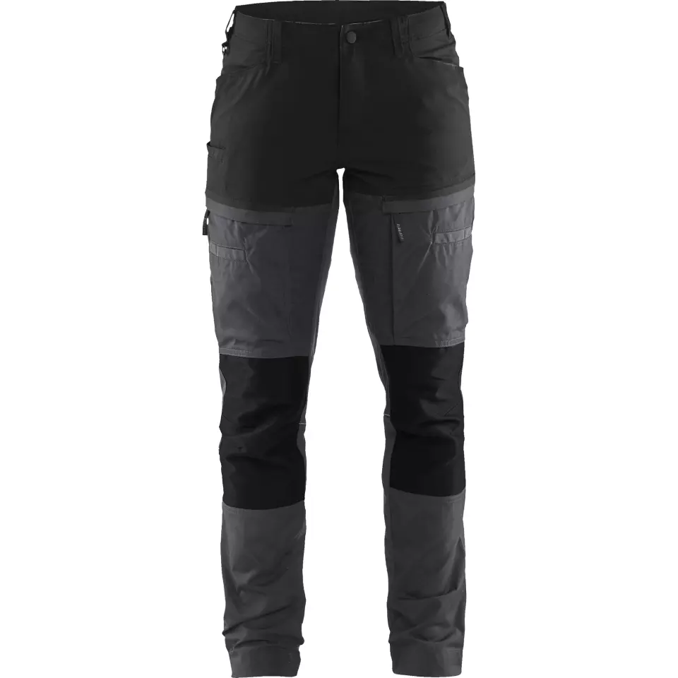 Blaklader 716618459699, Ladies Stretch Service Trousers, Medium Grey/Black