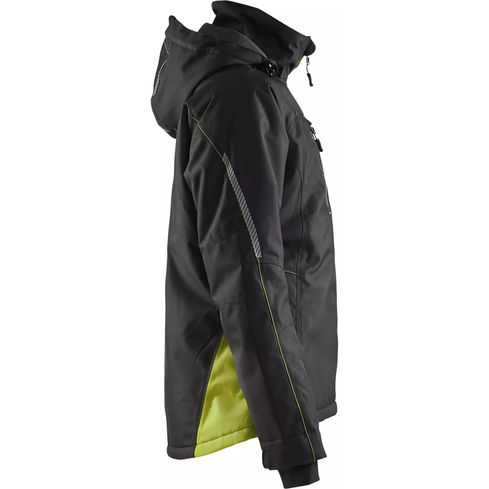 Blåkläder 497219779933, Women's Lined Lightweight Winter Jacket, Black/Yellow, image 2