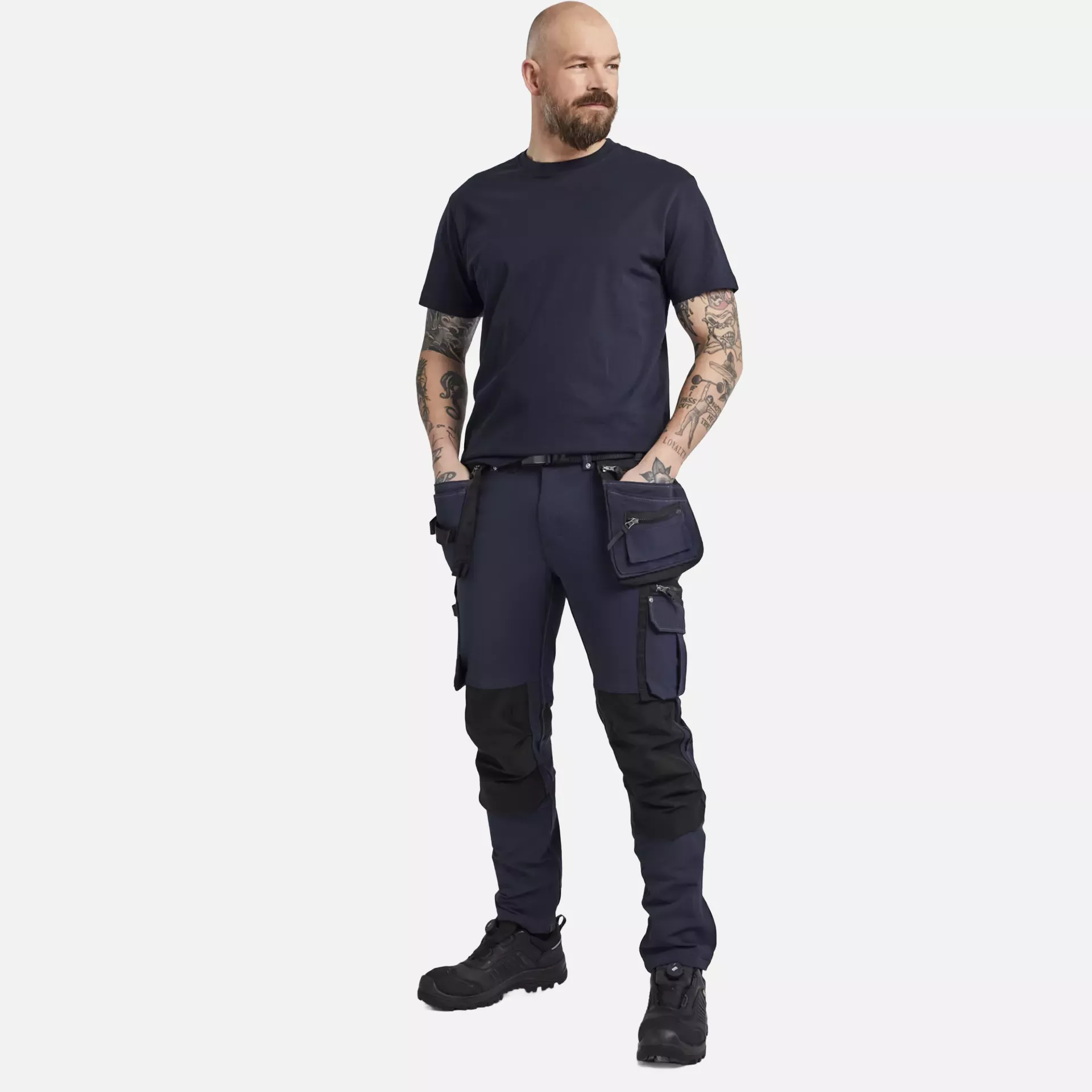 Blaklader 199816448699, X1900 4-Way Stretch Craftsman Work Trousers, Dark Navy/Black, image 5