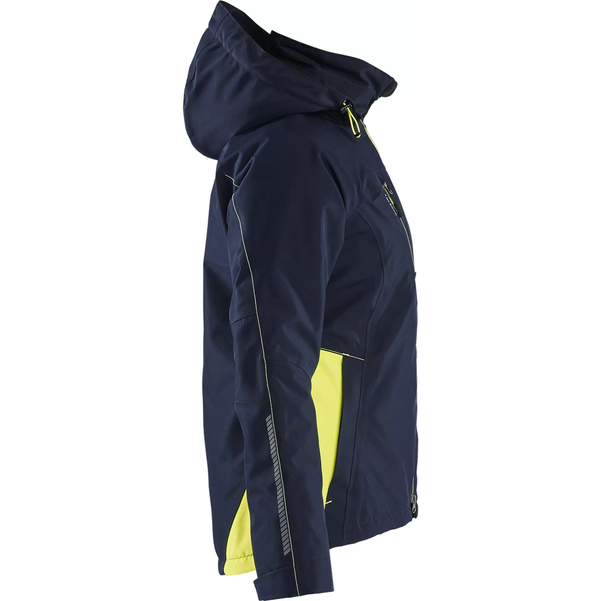 Blaklader 497219778633, Ladies Lined Lightweight Winter Jacket, Dark Navy/Yellow, image 2