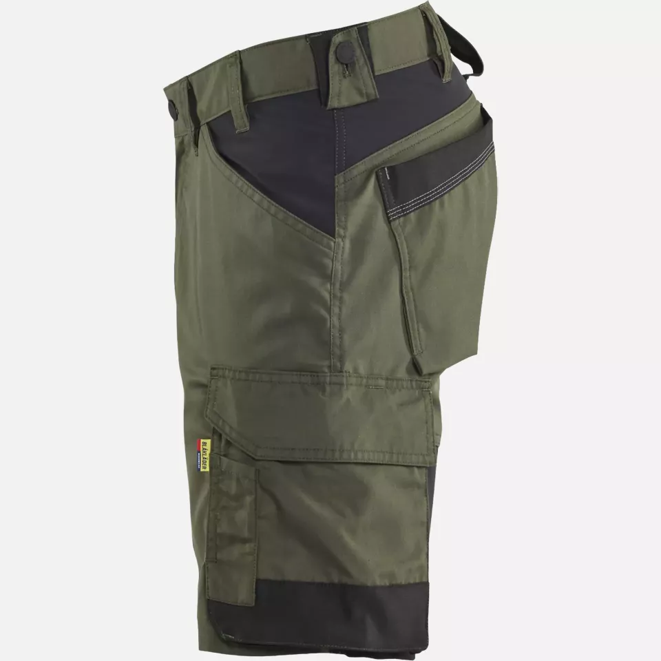 Blaklader 175318324298, Stretch Handwerker Shorts, Waldgrün/Schwarz, image 3, gallery thumbnail