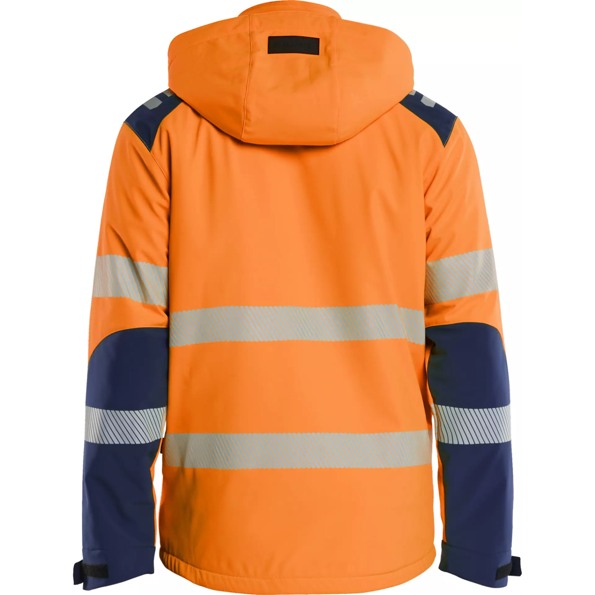 Blåkläder 440025135389, Lined Lightweight High Vis Softshell Winter Jacket, Orange/Navy, image 4