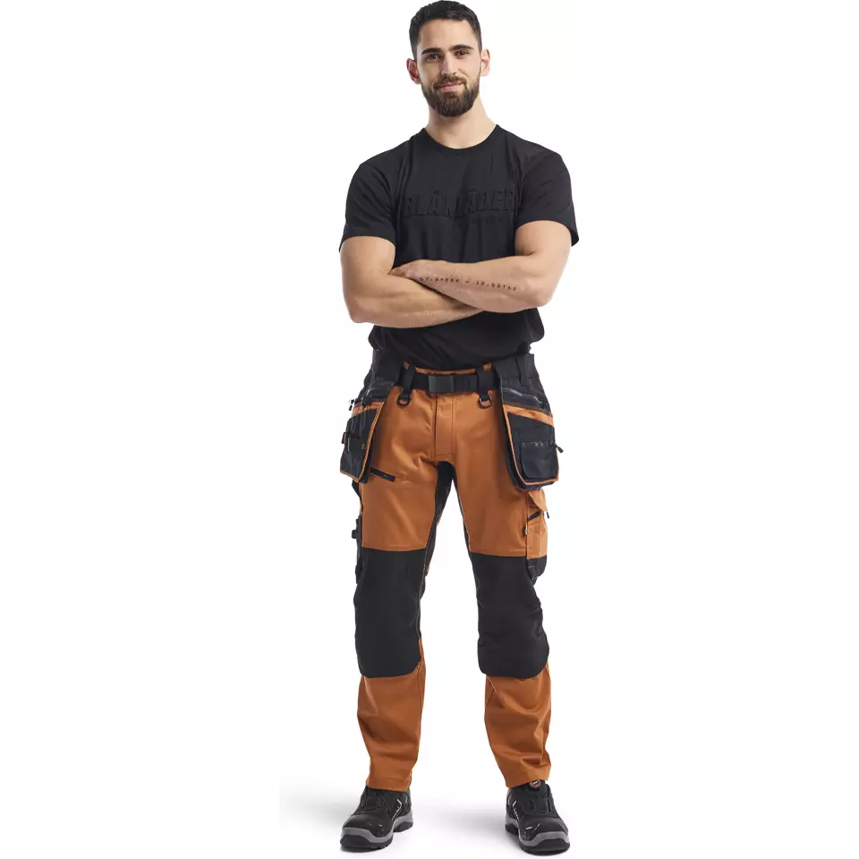 Blåkläder 197011494099, STRIKER Stretch Craftsman Work Trousers, Rust/Black, image 5, gallery thumbnail