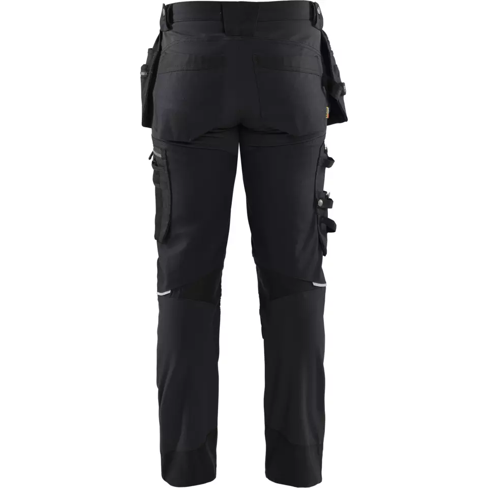 Blåkläder 179013709999, Stretch Craftsman Work Trousers, Black/Black, image 4, gallery thumbnail