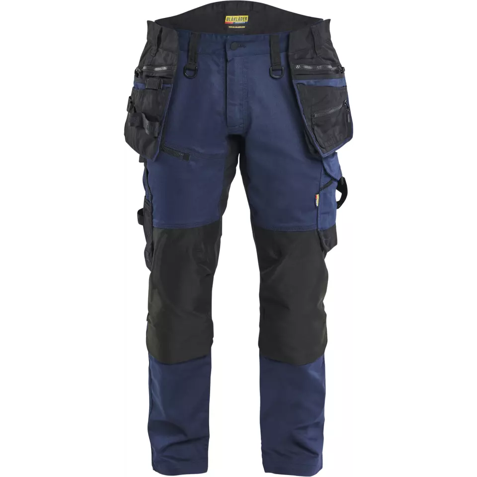 Blaklader 197011498699, STRIKER Stretch Craftsman Work Trousers, Dark Navy/Black