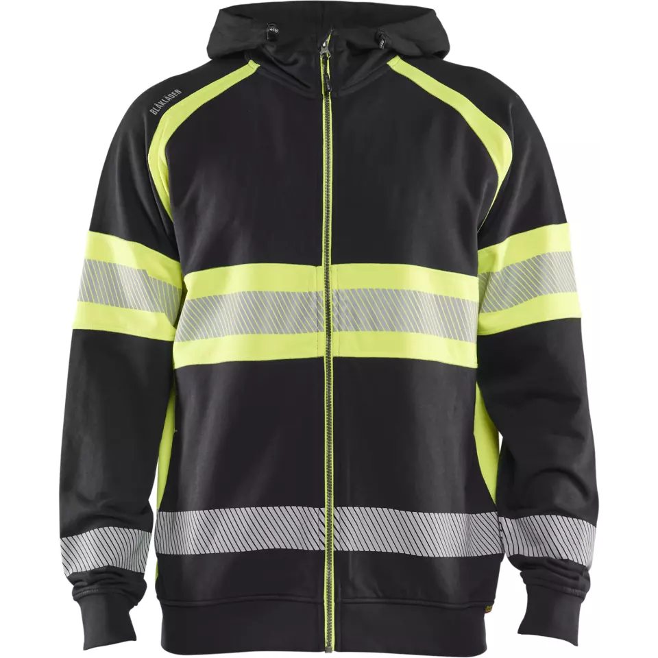 Blaklader 355211589933, High Vis Kapuzenjacke, Schwarz/Gelb, image 1, gallery thumbnail