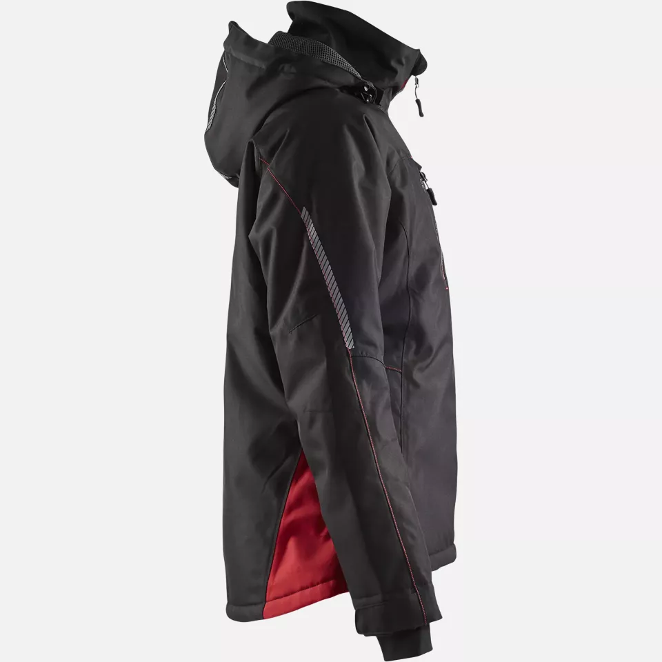 Blaklader 497219779956, Damen Gefütterte Leichte Winterjacke, Schwarz/Rot, image 2, gallery thumbnail