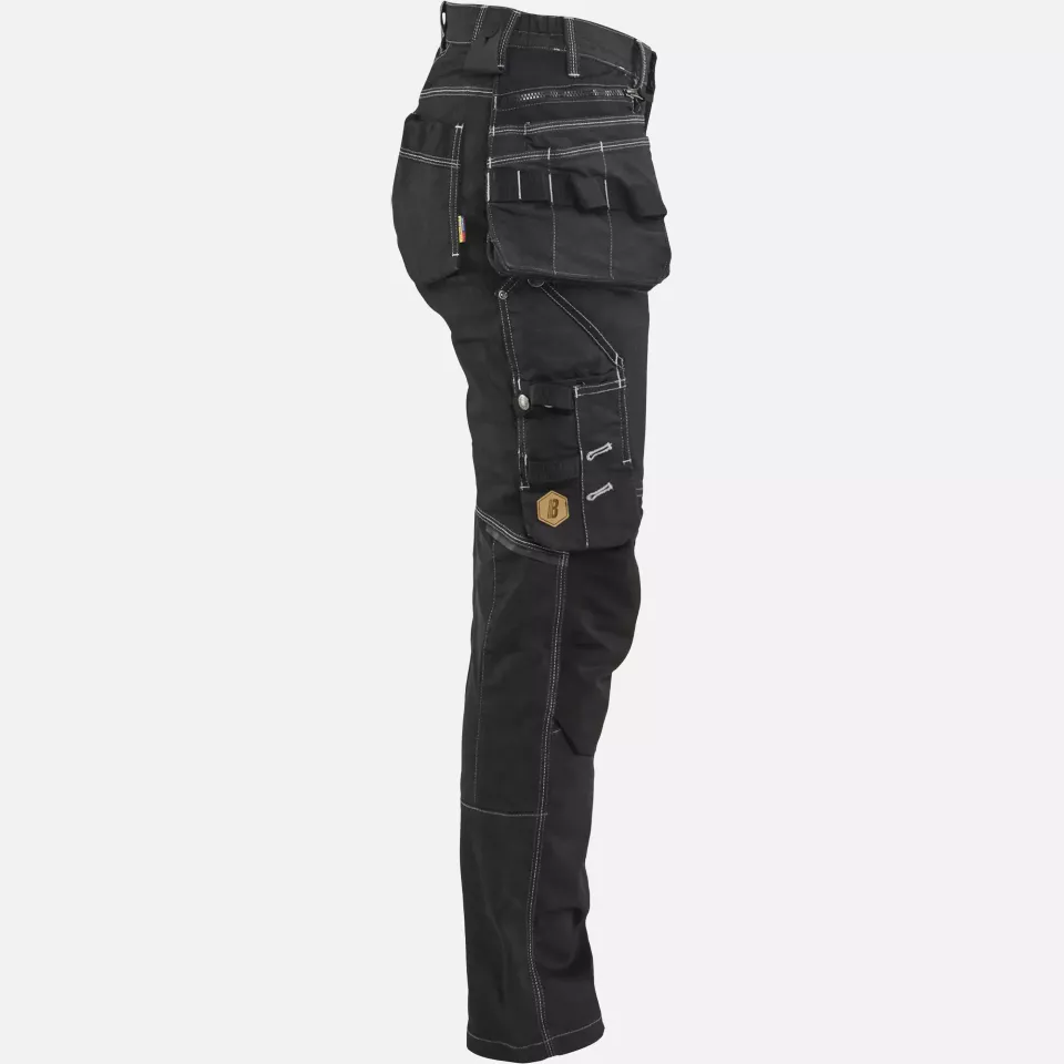 Blaklader 799011419900, X1900 Ladies Stretch Craftsman Work Trousers, Black, image 2, gallery thumbnail