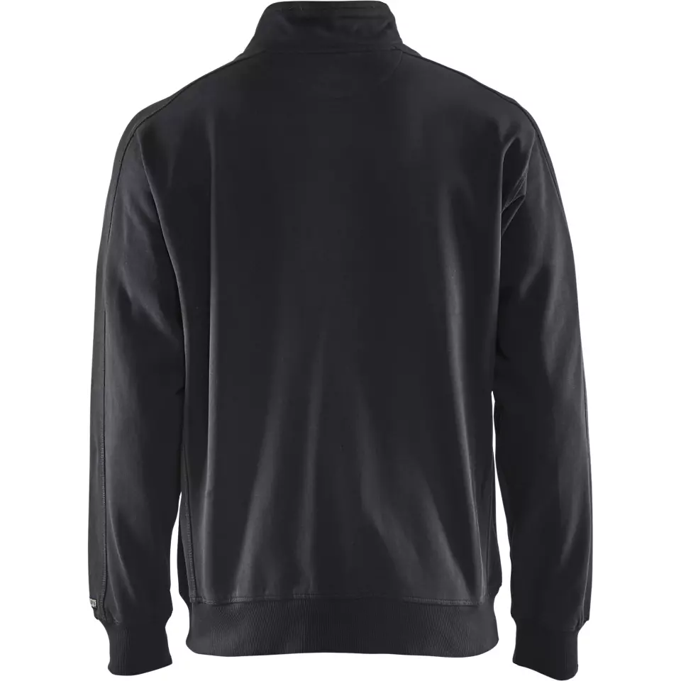 Blåkläder 334910489900, Zip Sweatshirt, Black, image 4, gallery thumbnail