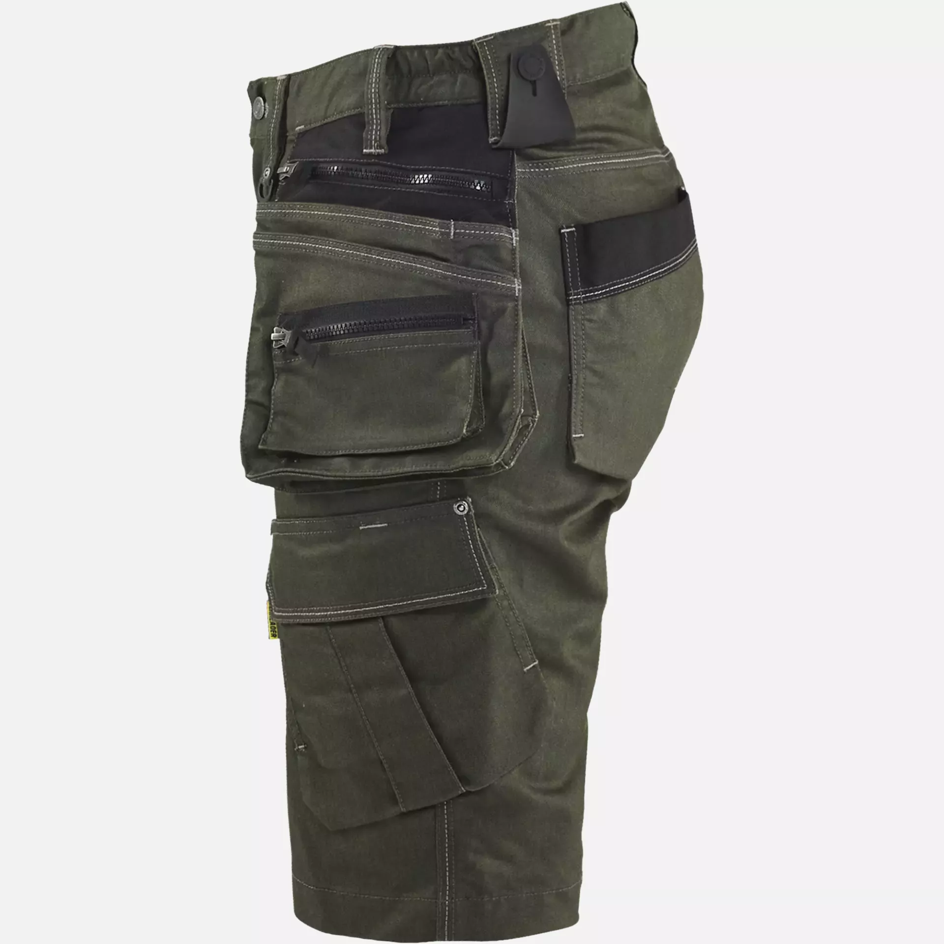 Blaklader 799211414298, X1900 Ladies Stretch Craftsman Shorts, Forest Green/Black, image 3
