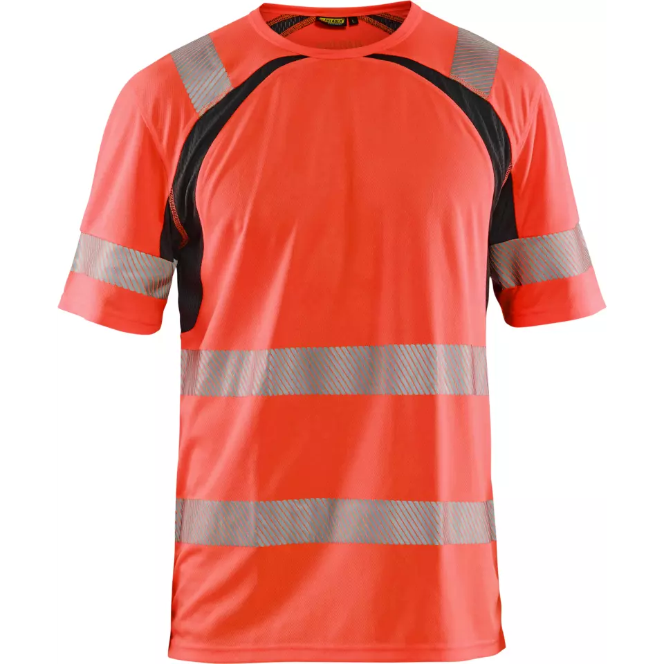 Blåkläder 339710135599, High Vis UV Protection T-Shirt, Red/Black, image 1, gallery thumbnail
