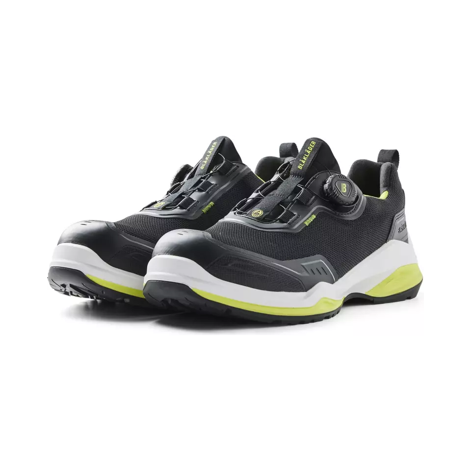 Blåkläder 248600009943, STRIKER Safety Shoe, Black/Lime Green, image 4, gallery thumbnail