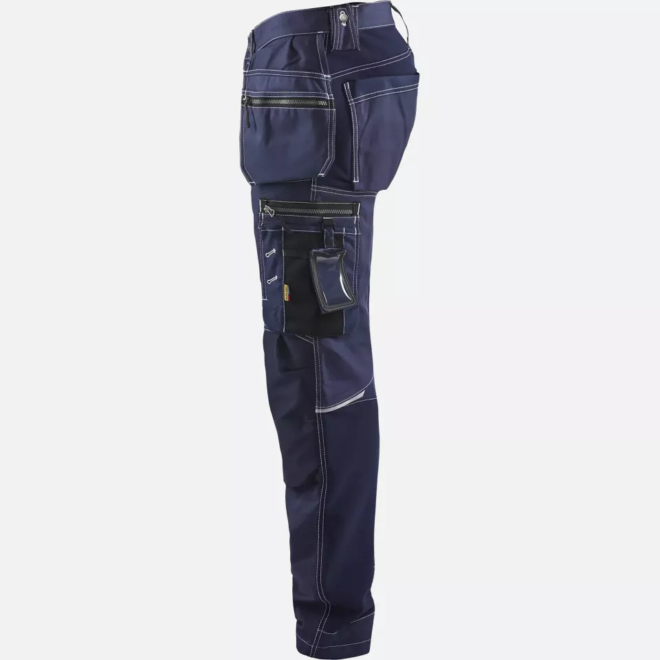 Blaklader 179013708800, Stretch Craftsman Work Trousers, Navy, image 3, gallery thumbnail